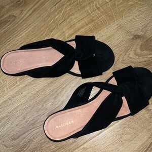 Halogen suede slide sandals size 8